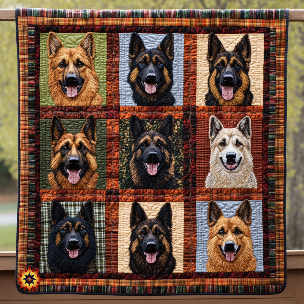 German Shepherd  Funny WX0511030CL Quilt