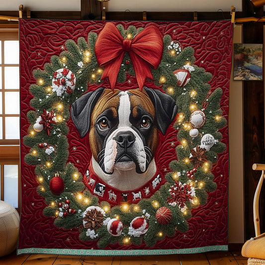 Boxer Christmas WX1211006CL Quilt