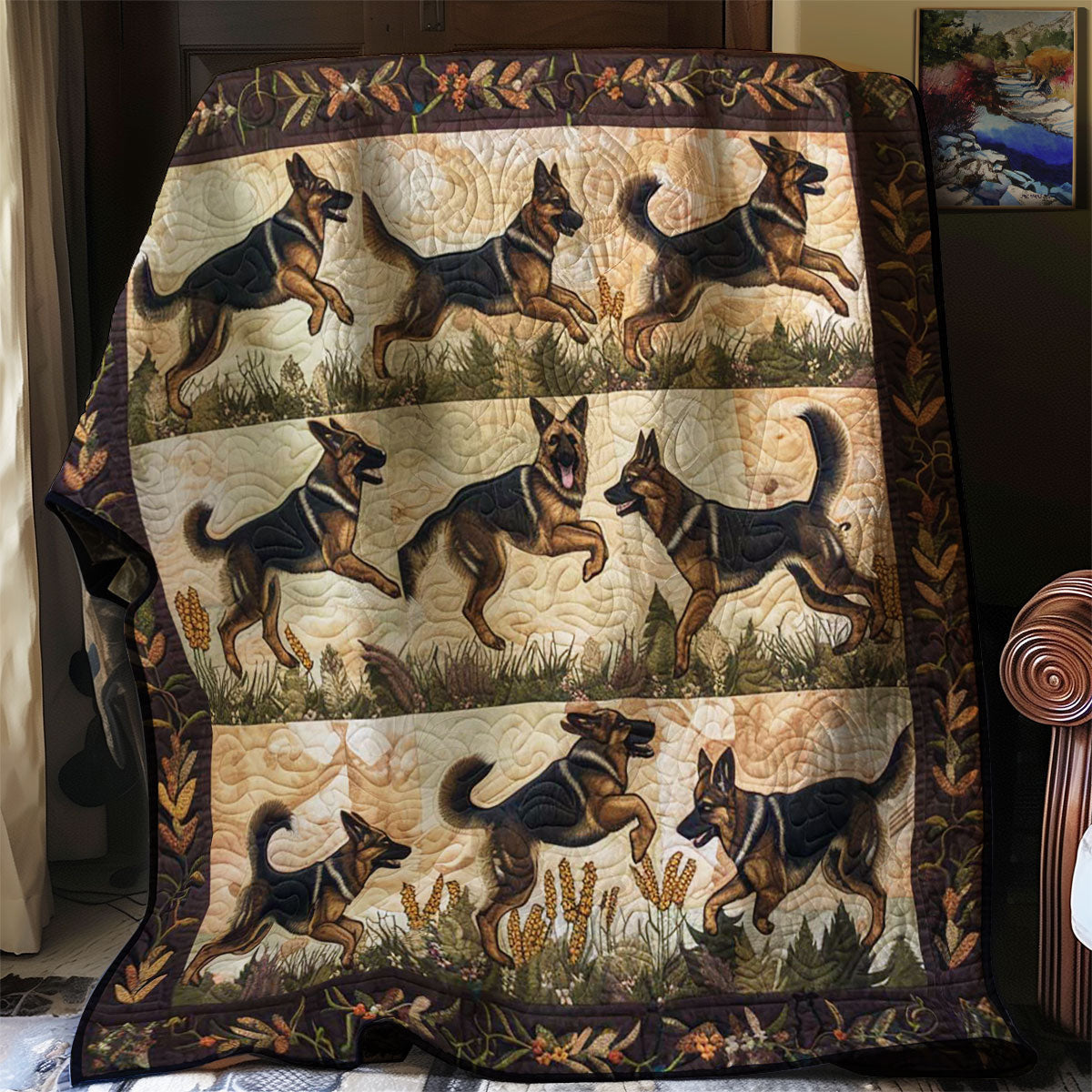 German Shepherd Dog Guardians WN2608083CL Quilt