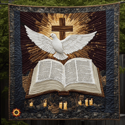 Dove And Bible WU1212006CL Quilt