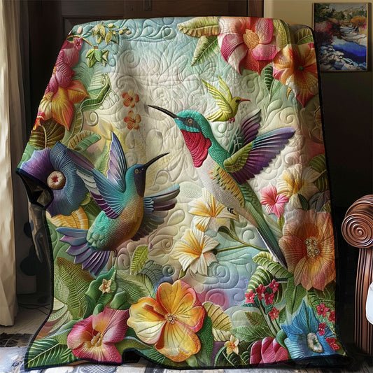 Hummingbirds' Floral Dance WN2608038CL Quilt