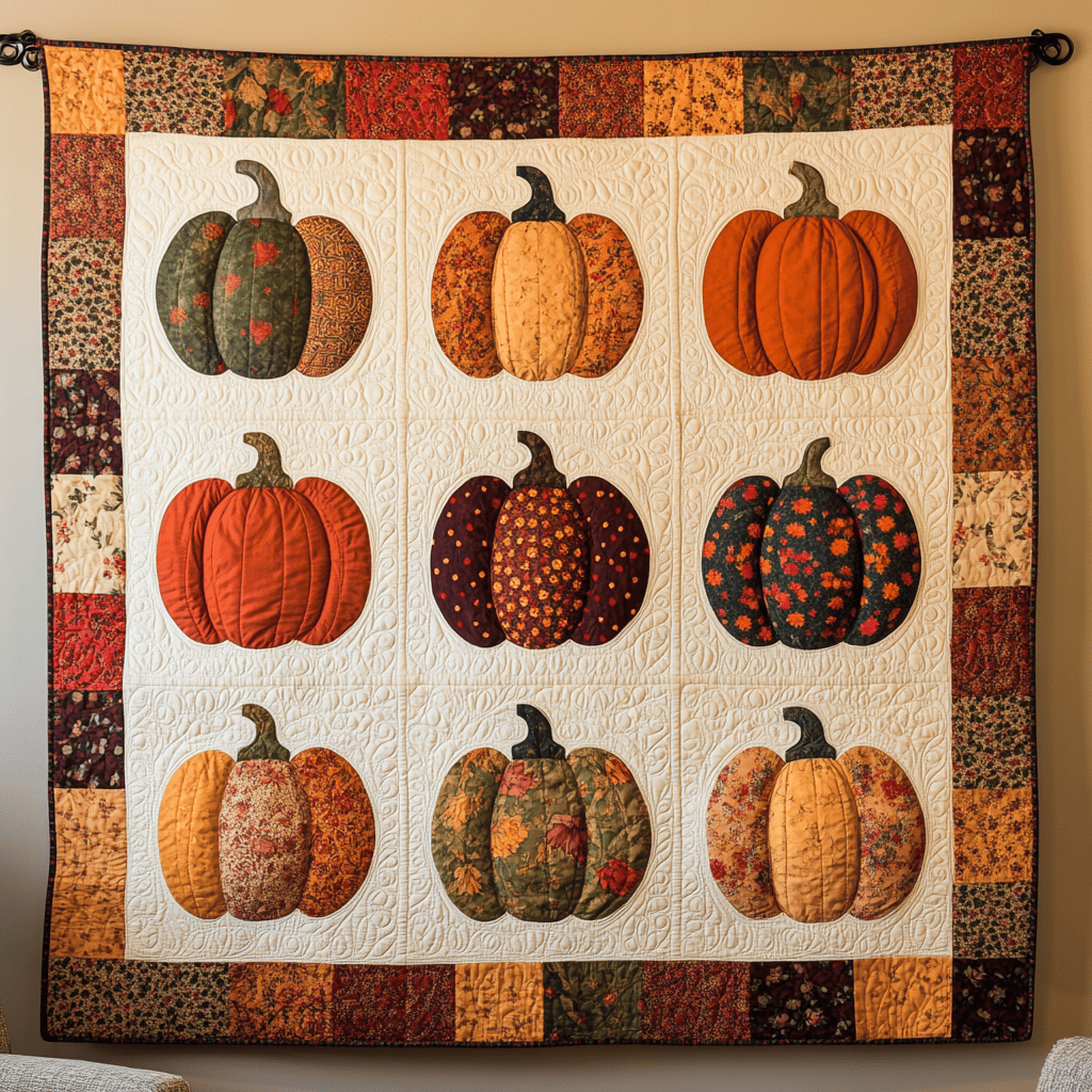 Pumpkin Lovers XR2009013CL Quilt