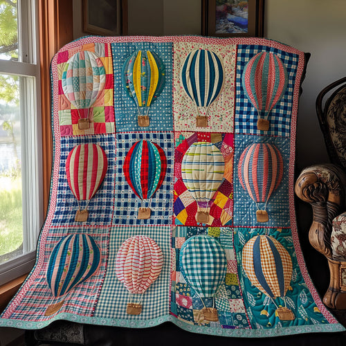Colorful Hot Air Balloons XR2908001CL Quilt