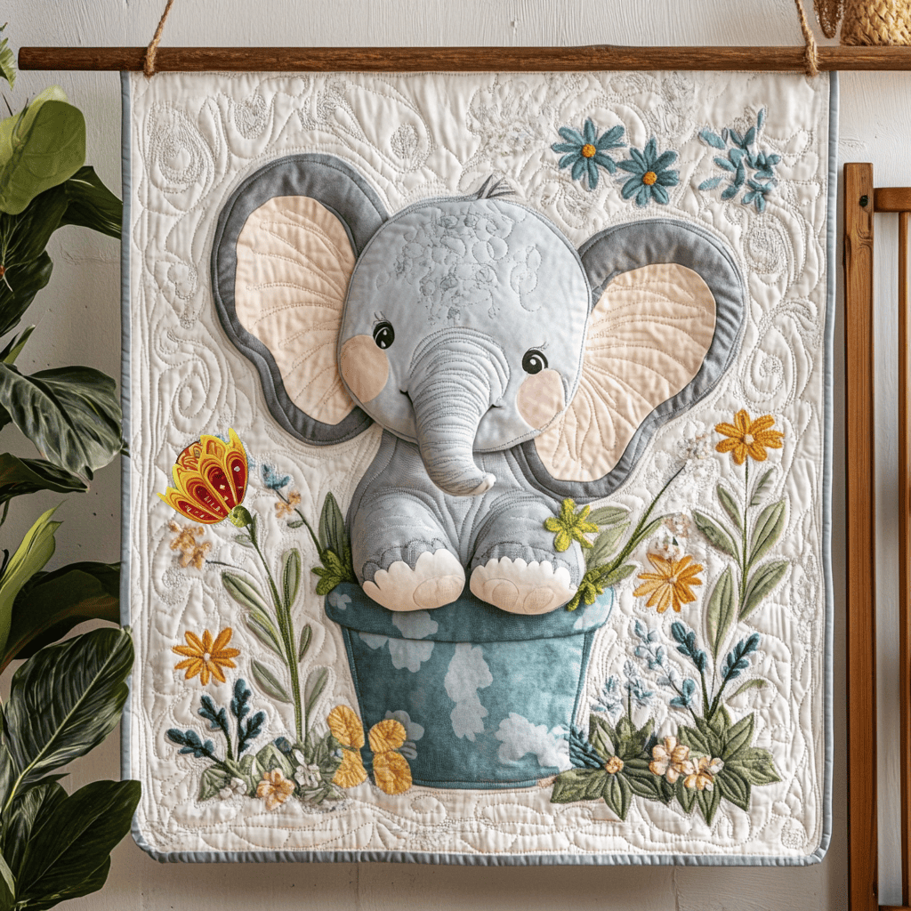 Baby Elephant WG1812024CL Quilt