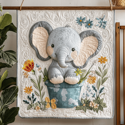 Baby Elephant WG1812024CL Quilt