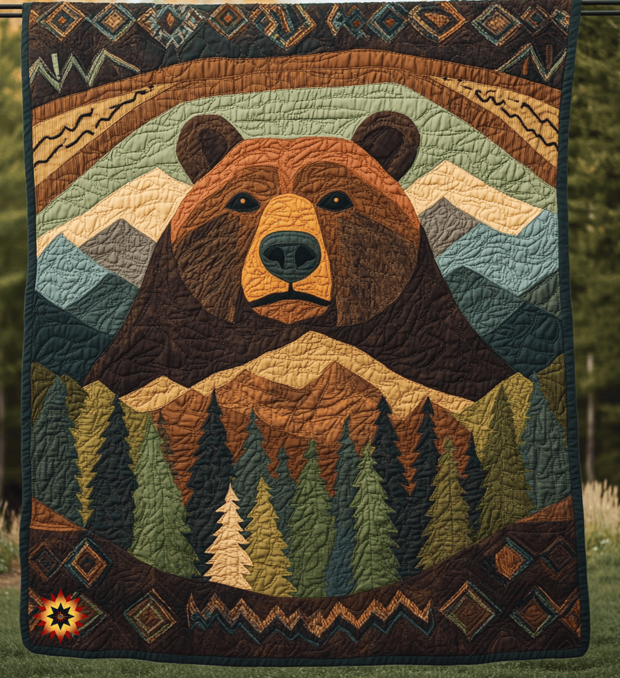 Rustic Bear WU1312022CL Quilt
