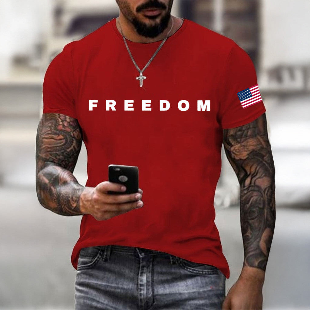 Freedom Shirt Charlie Kirk Turning Point USA Clothing Charlie Kirk Merch Gifts For Trump Lovers