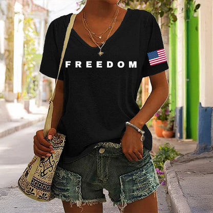 Freedom Shirt Charlie Kirk Turning Point USA Clothing Charlie Kirk Merch Gifts For Trump Lovers