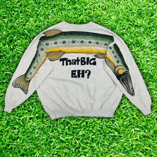 Ask Me How Big It Was Sweatshirt Fish That Big Eh Sweatshirt It Was This Big Fish Merch