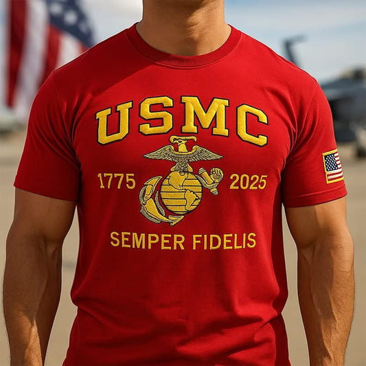 250th Anniversary Of The United States Marine Corps Shirt Semper Fidelis USMC T-Shirt