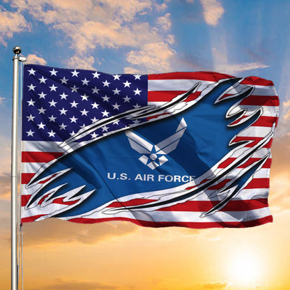 US Air Force Emblem American Flag Pride Military Fourth Of July Decorations
