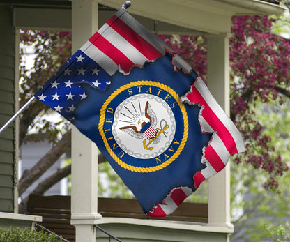 United States Navy American Flag USN Emblem Patriotic Flags For Sale 4th Of July Home Decor