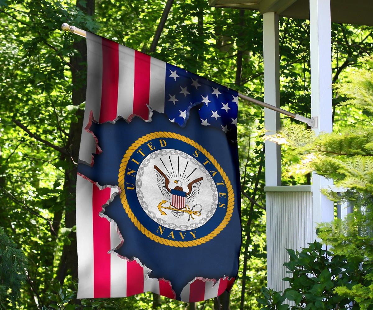 United States Navy American Flag USN Emblem Patriotic Flags For Sale 4th Of July Home Decor