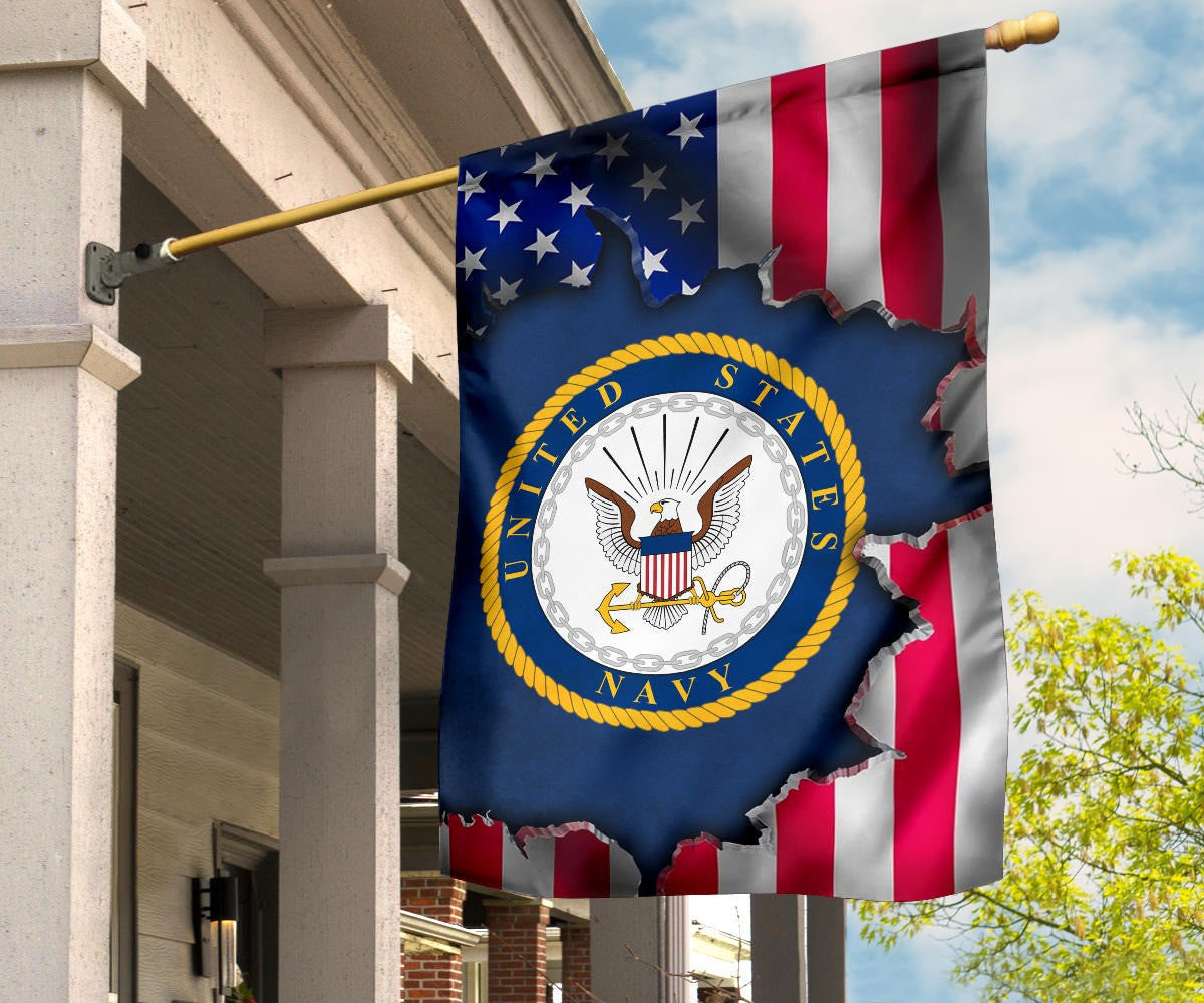 United States Navy American Flag USN Emblem Patriotic Flags For Sale 4th Of July Home Decor