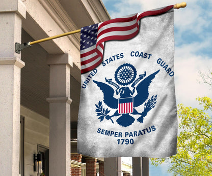 American United States Coast Guard Flag US Military Fourth Of July Decorations Outdoor