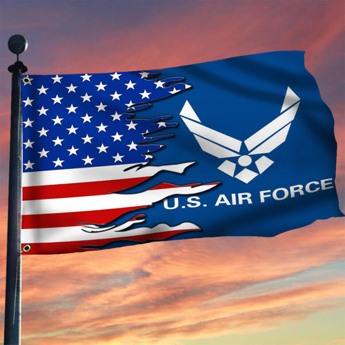 US Air Force Emblem American Flag Proud USAF United States Air Force Flag Happy 4th Of July