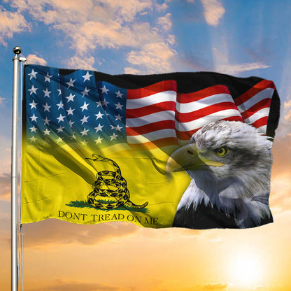Bald Eagle Gadsden Don't Tread On Me Flag American Flag 4th Of July Decorations Gun Lovers