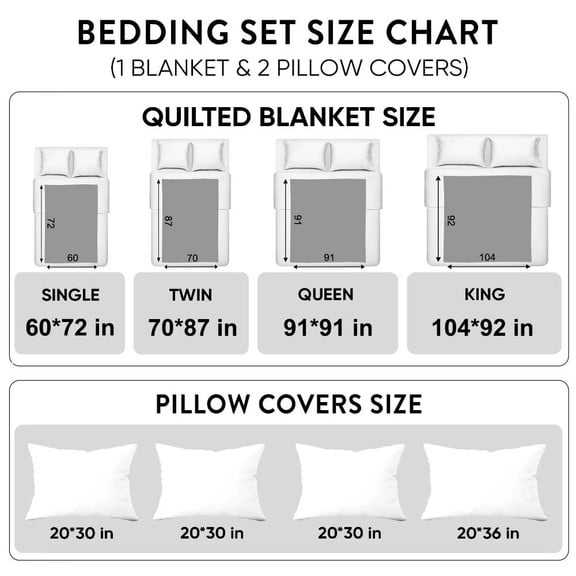 Aloha Comfort 3-Piece Quilted Bedding Set NCU0VL1800
