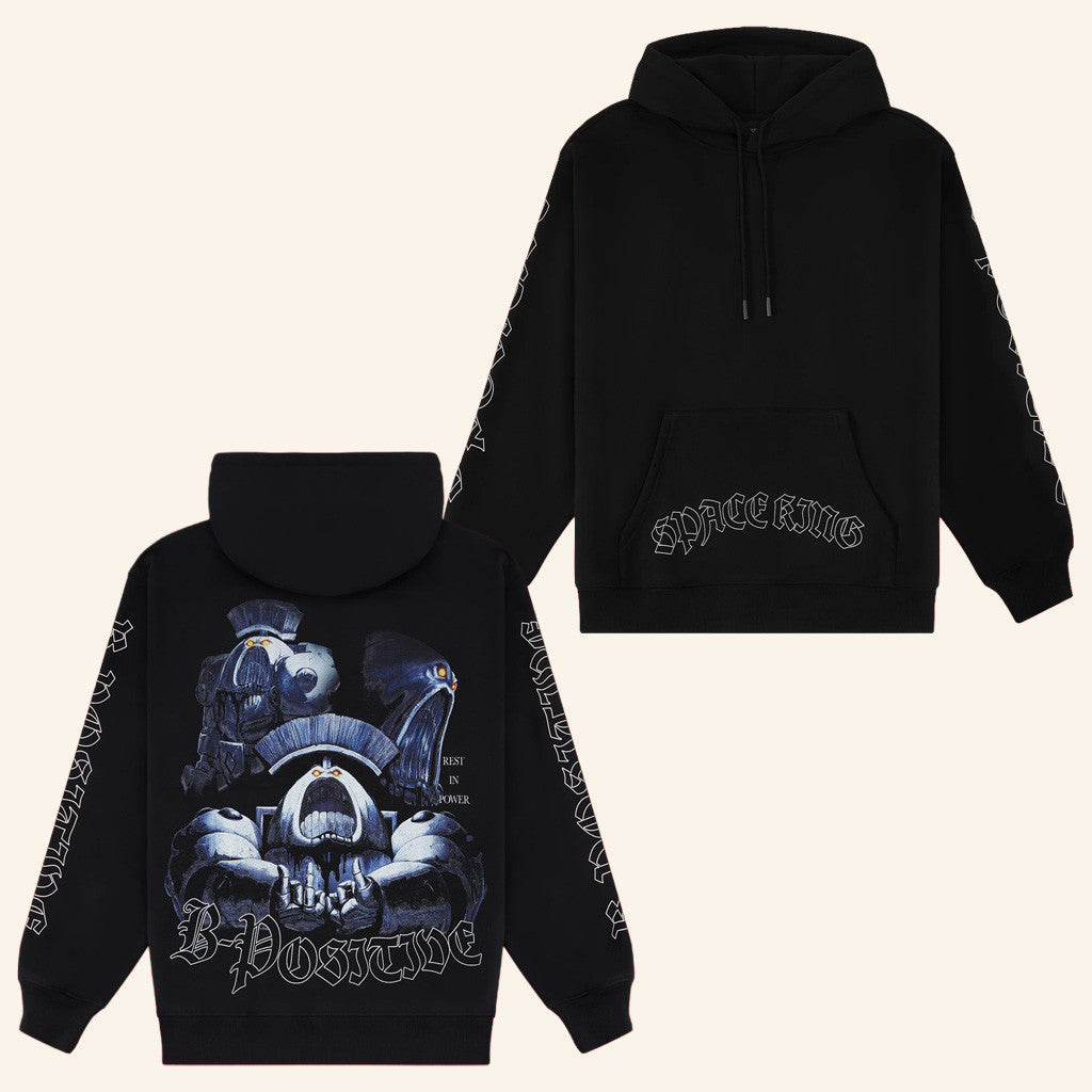 Flashgitz Merch B-Positive Hoodie Space King Merch Christmas Gifts For Husband- Mouldkingstore
