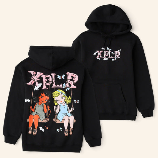 XPLR Merch Polar Opposites Black Hoodie Christmas Gifts For Girlfriend- Mouldkingstore