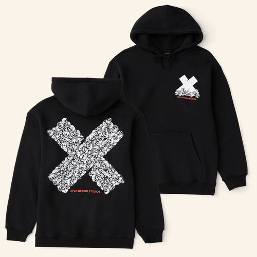 XPLR Merch Bones X Black Hoodie Unique Halloween Gift For Brother- Mouldkingstore