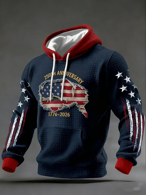 Eagle 250 Years Of America Hoodie 250th Anniversary 1776 2026 Merch 4Th Of July Clothing Men's