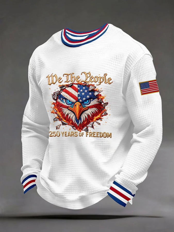 Eagle America 250 Years Of Freedom Long Sleeve Shirt We The People Fourth Of July Apparel