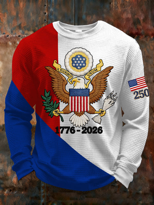 Eagle USA 250th Anniversary Long Sleeve Shirt Retro 4Th Of July Clothing Men's Gifts