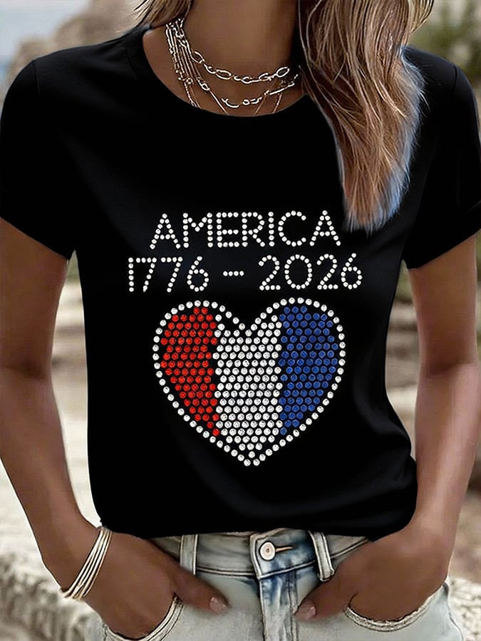 America 250th Anniversary T-Shirt Best 4Th Of July Clothes Gift For Her