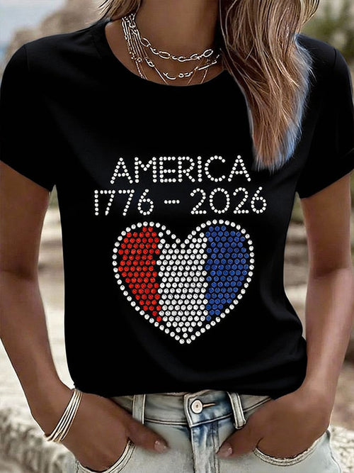 America 250th Anniversary T-Shirt Best 4Th Of July Clothes Gift For Her