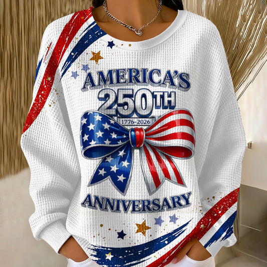 America_s 250th Anniversary 1776 2026 Sweatshirt Independence Day Clothing Line 4th Of July Gift