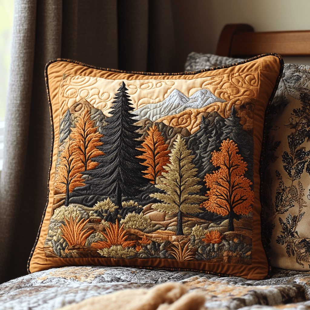 Harvest Forest Quilted Pillow Case NCU0DV5410