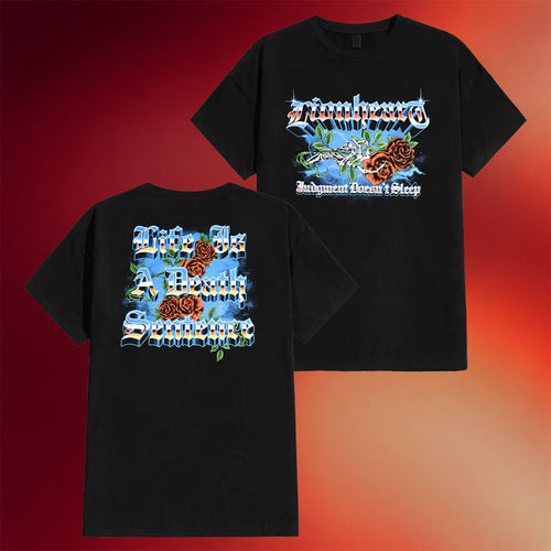 Lionheart Merch 2026 Life Is A Death Sentence T-Shirt Music Related Gifts For Guys