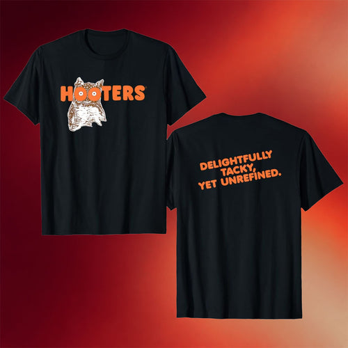 Hooters Merch Classic Logo T-Shirt Black Gifts For Boyfriend
