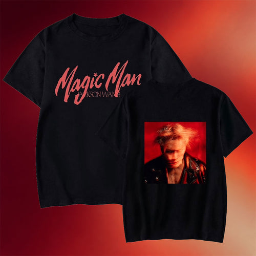 Jackson Wang Merch 2026 Jackson Wang T-Shirt Magic Man World Tour Merch Black Rapper Fan Gifts
