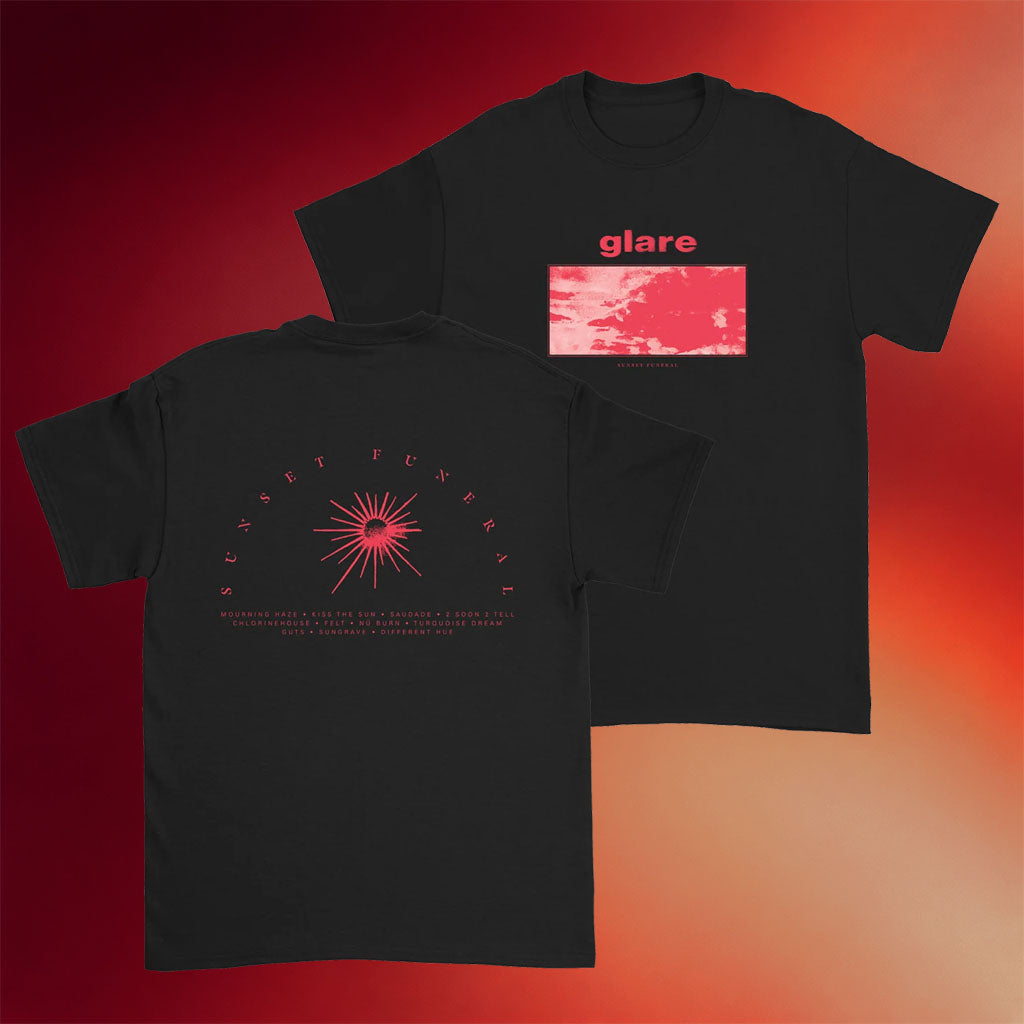 Glare Merch 2026 Sunset Funeral T-Shirt Glare Shirts Best Birthday Gift For Husband