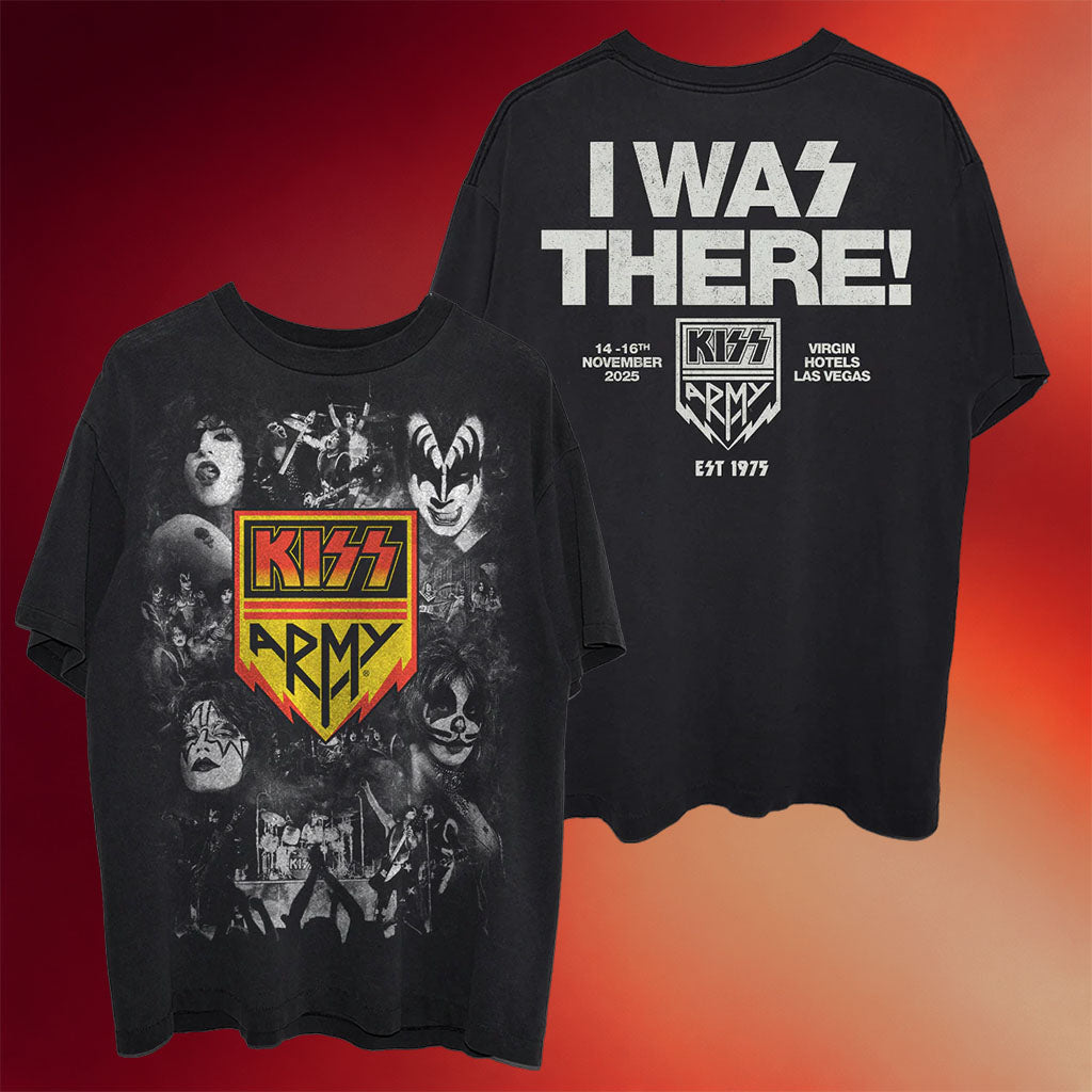 Kiss Merch I Was There T-Shirt Best Gifts For Rock Band Fans
