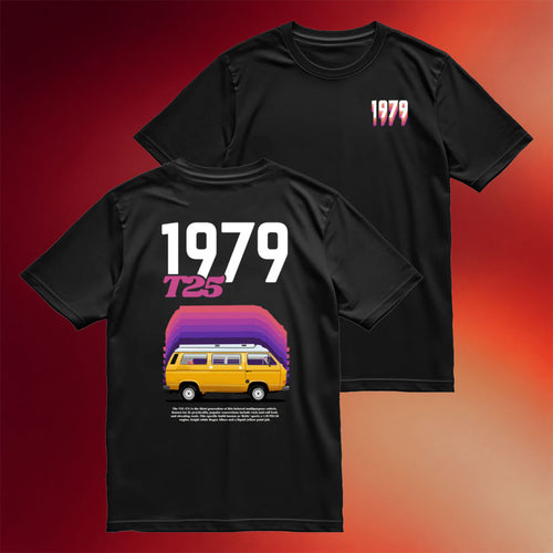 Iconbox Merch 2026 Classic Betty T-Shirt 1979 Volkswagen T25 Van Shirt Father_s Day Gifts