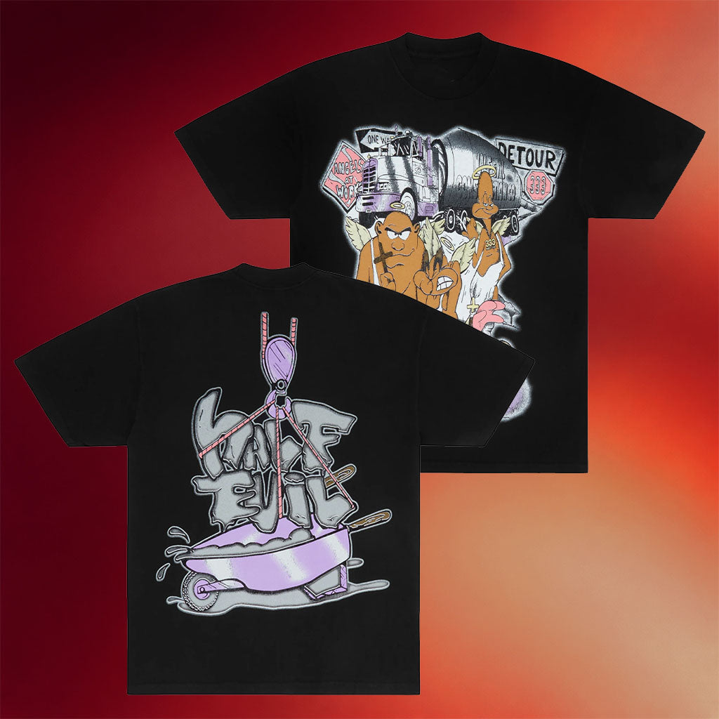 Half Evil Co Merch Angels At Work T-Shirt Best Birthday Gift For Him