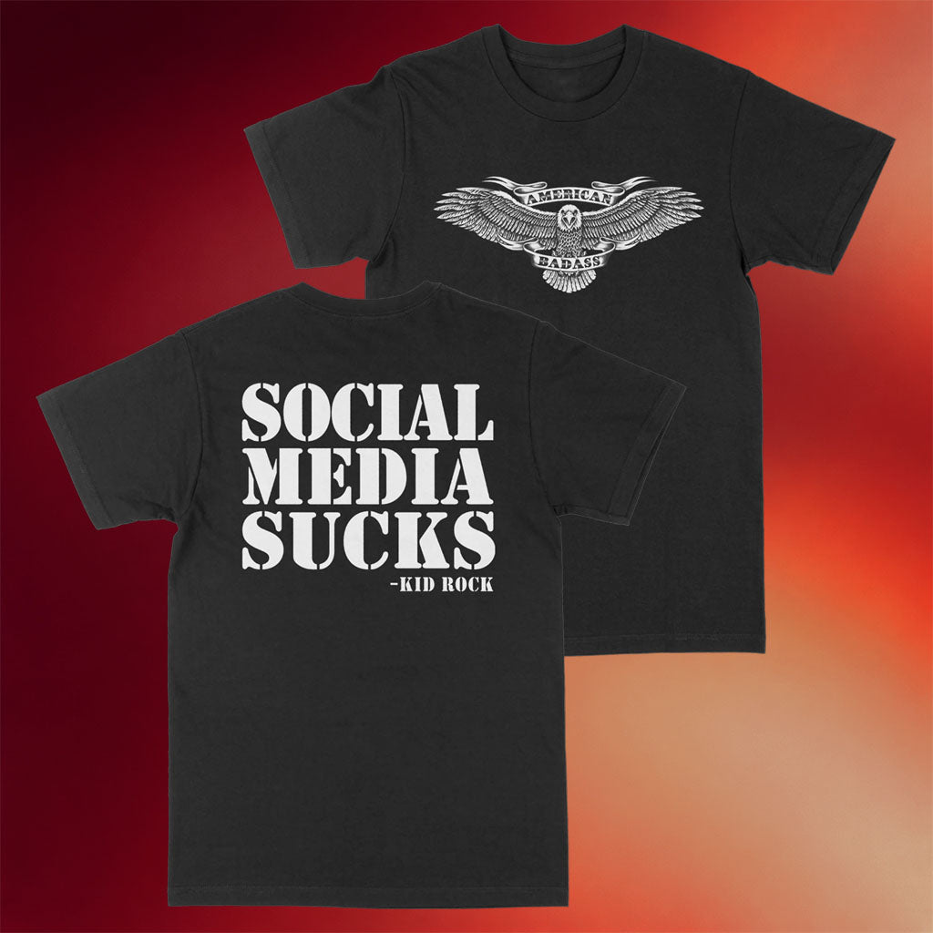 Kid Rock Merch 2026 Social Media Sucks T-Shirt Unique Gifts For Music Lovers