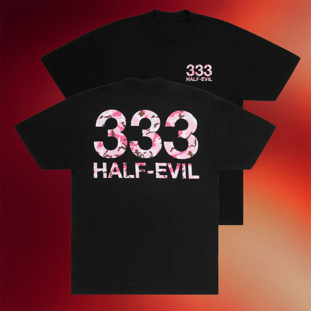 Half Evil Co Merch Half Evil S333x Pink Camo T-Shirt Best Gifts For Girlfriend