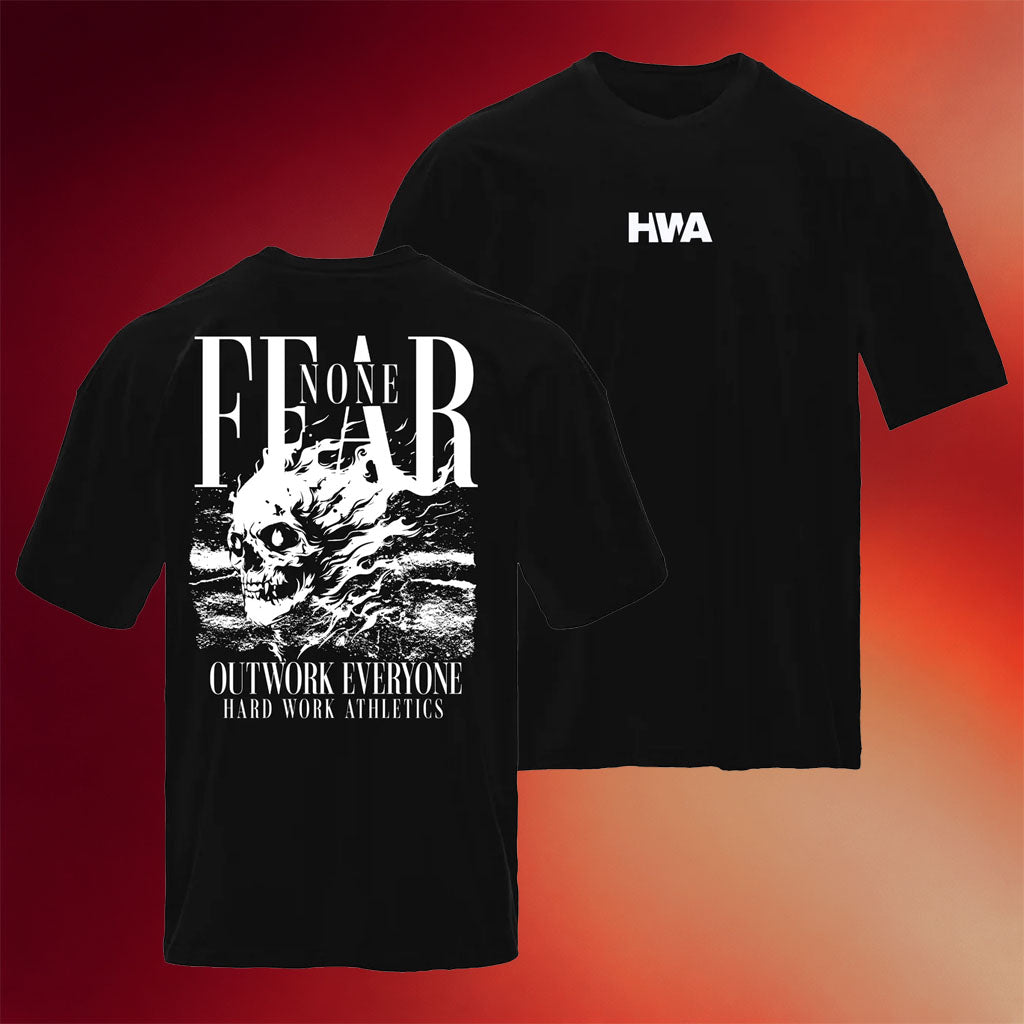 Hard Work Athletics Merch 2026 Fear None T-Shirt Black Special Birthday Gifts For Dad