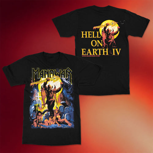 Manowar Merch 2026 Hell On Earth Part 4 T-Shirt Manowar Band Shirt Gift For Music Fans