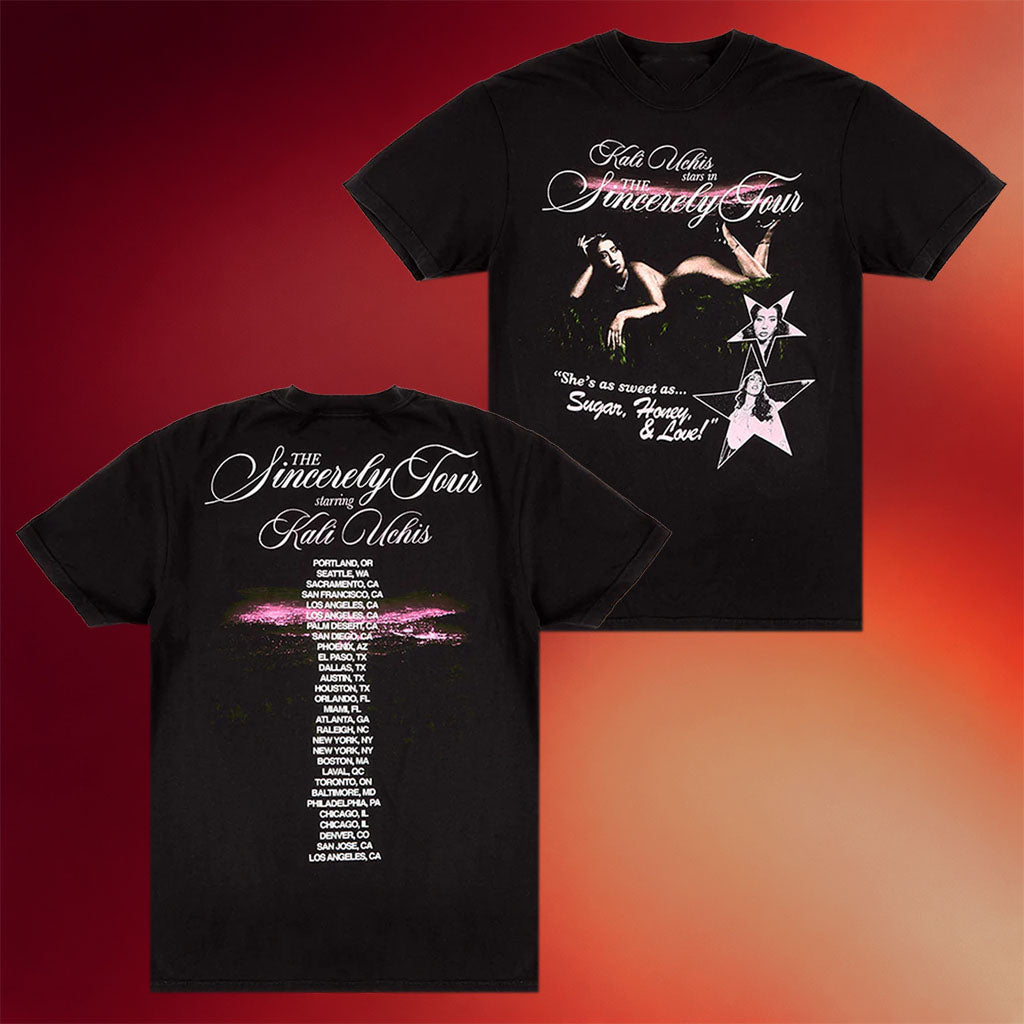 Kali Uchis Merch 2026 Sincerely Tour Black Poster T-Shirt Best Gift For Music Lovers