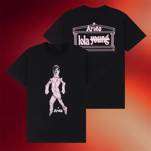 Lola Young Merch Aries X Lola Young Black Doll Print T-Shirt Birthday Gift For Her