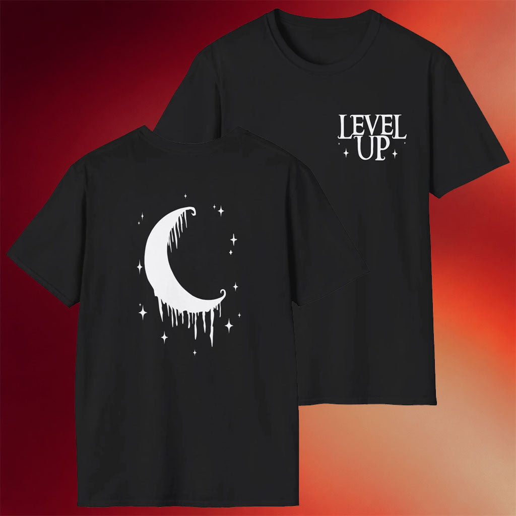 Level Up Merch Moon Level Up T-Shirt Birthday Present For Sister