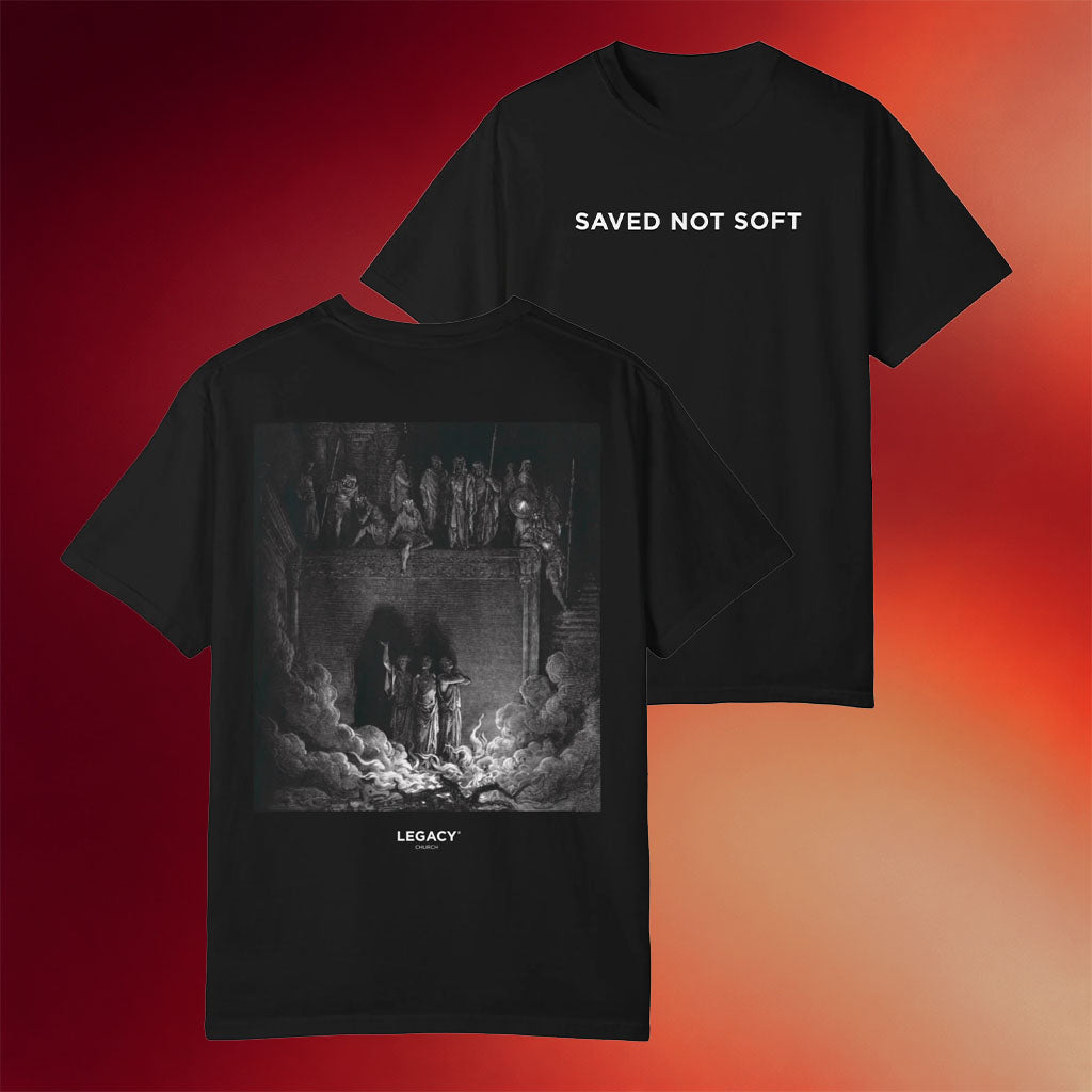 Legacy Church Merch Saved Not Soft T-Shirt Gift Ideas For Husband