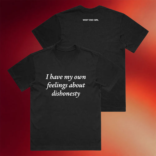Lily Allen Merch 2026 Dishonesty Lyric T-Shirt West And Girl Shirt Presents For Music Lovers