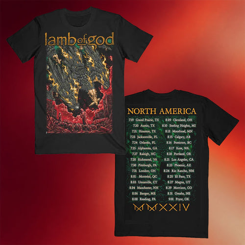 Lamb Of God Merch Ashes 2024 Itin T-Shirt Gifts For Music Fans