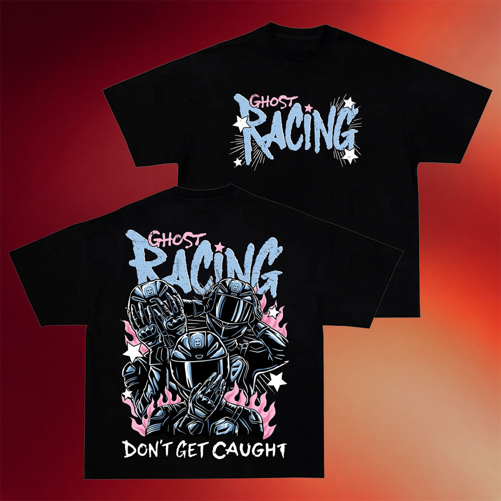 Ghost Racing Merch 2026 The Big 3 T-Shirt Black Don_t Get Caught Shirt Gifts For Racing Lovers